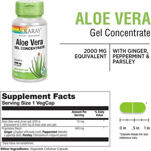 SOLARAY - SOLARAY Aloe Vera Gel Concentrate 2000Mg. 100 Capsulas - The Red Vitamin MX - Suplementos Alimenticios - {{ shop.shopifyCountryName }}