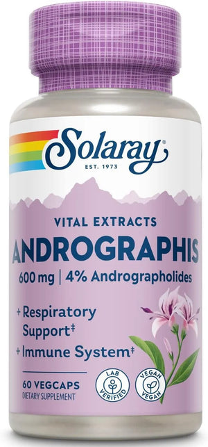 SOLARAY - SOLARAY Andrographis Aerial Extract 600Mg. 60 Capsulas - The Red Vitamin MX - Suplementos Alimenticios - {{ shop.shopifyCountryName }}