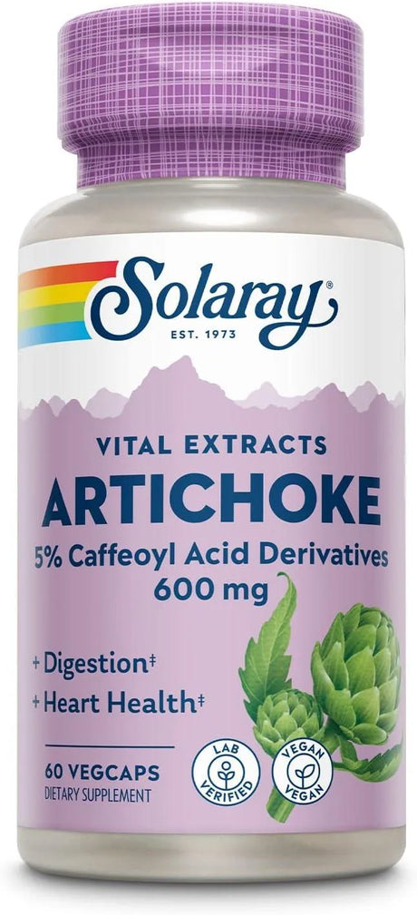 SOLARAY - Solaray Artichoke Leaf Extract 600Mg. 60 Capsulas - The Red Vitamin MX - Suplementos Alimenticios - {{ shop.shopifyCountryName }}