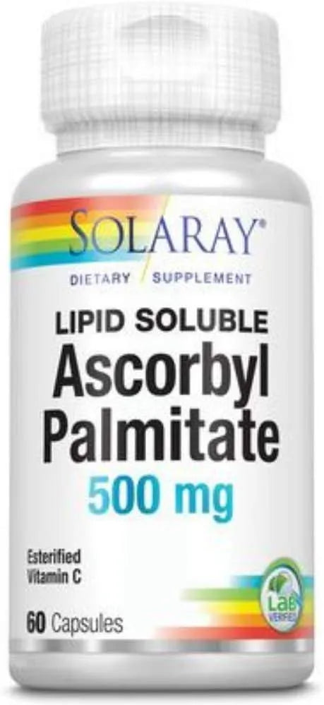 SOLARAY - SOLARAY Ascorbyl Palmitate Vitamin C 500Mg. 60 Capsulas - The Red Vitamin MX - Suplementos Alimenticios - {{ shop.shopifyCountryName }}