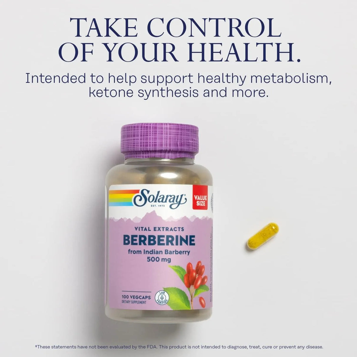 SOLARAY - Solaray Berberine 500Mg. 100 Capsulas - The Red Vitamin MX - Suplementos Alimenticios - {{ shop.shopifyCountryName }}