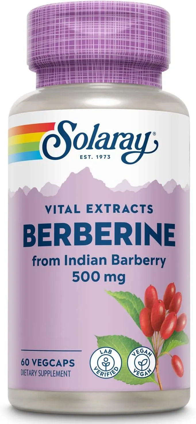 SOLARAY - Solaray Berberine 500Mg. 60 Capsulas - The Red Vitamin MX - Suplementos Alimenticios - {{ shop.shopifyCountryName }}