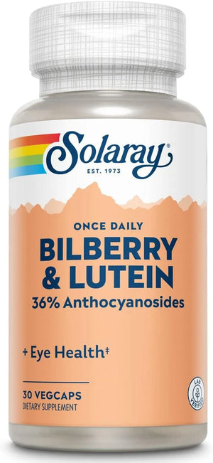 SOLARAY - SOLARAY Bilberry and Lutein 30 Capsulas - The Red Vitamin MX - Suplementos Alimenticios - {{ shop.shopifyCountryName }}