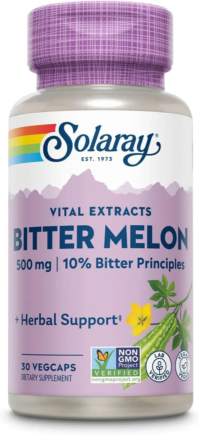 SOLARAY - SOLARAY Bitter Melon Fruit Extract 30 Capsulas - The Red Vitamin MX - Suplementos Alimenticios - {{ shop.shopifyCountryName }}