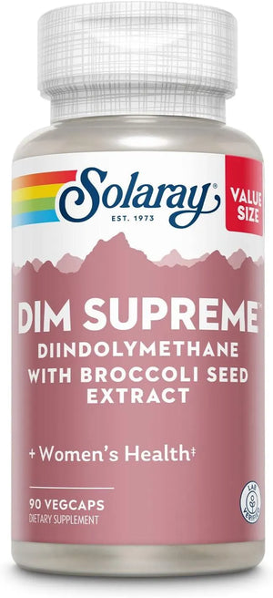 SOLARAY - Solaray DIM Supreme 100Mg. 90 Capsulas - The Red Vitamin MX - Suplementos Alimenticios - {{ shop.shopifyCountryName }}