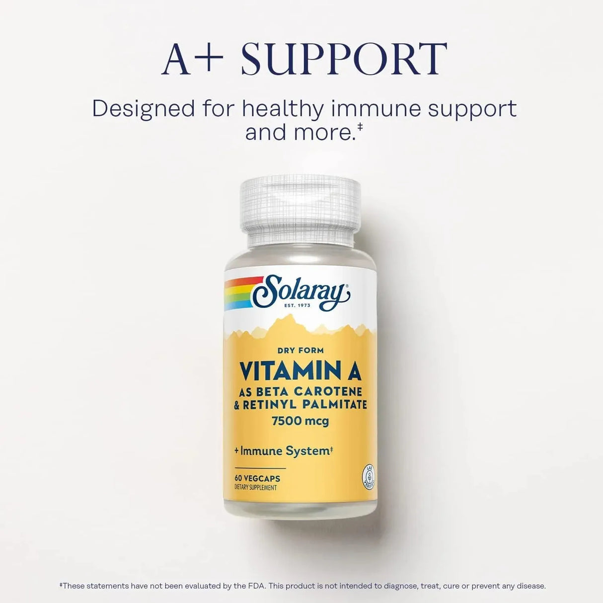 SOLARAY - Solaray Dry Form Vitamin A 60 Capsulas - The Red Vitamin MX - Suplementos Alimenticios - {{ shop.shopifyCountryName }}