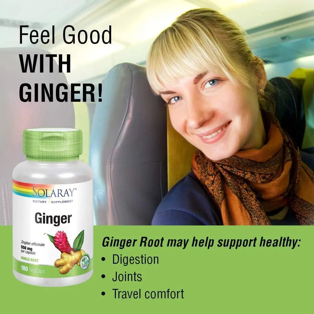 SOLARAY - SOLARAY Ginger Root 1100Mg. 180 Capsulas - The Red Vitamin MX - Suplementos Alimenticios - {{ shop.shopifyCountryName }}