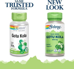 SOLARAY - SOLARAY Gotu Kola 450Mg. 100 Capsulas - The Red Vitamin MX - Suplementos Alimenticios - {{ shop.shopifyCountryName }}