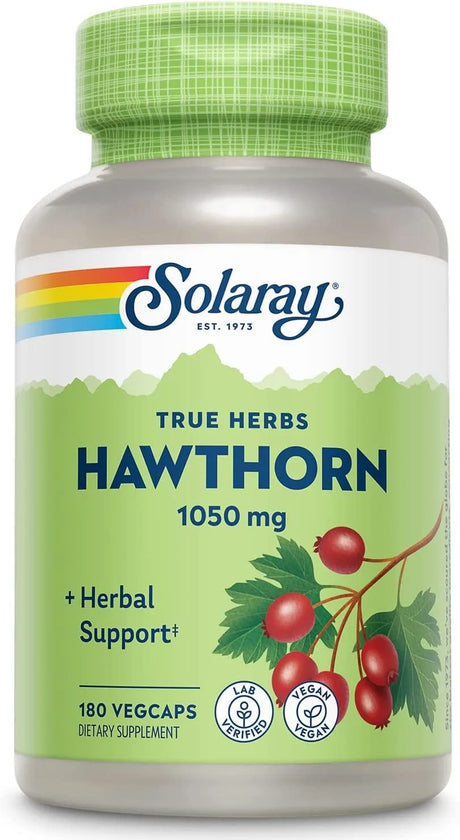 SOLARAY - Solaray Hawthorn Berry 525Mg. 180 Capsulas - The Red Vitamin MX - Suplementos Alimenticios - {{ shop.shopifyCountryName }}