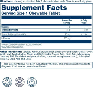 SOLARAY - Solaray L Theanine 200Mg. 30 Tabletas Masticables - The Red Vitamin MX - Suplementos Alimenticios - {{ shop.shopifyCountryName }}