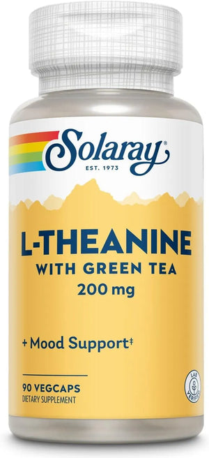 SOLARAY - Solaray L-Theanine 200Mg. With Green Tea 90 Capsulas - The Red Vitamin MX - Suplementos Alimenticios - {{ shop.shopifyCountryName }}