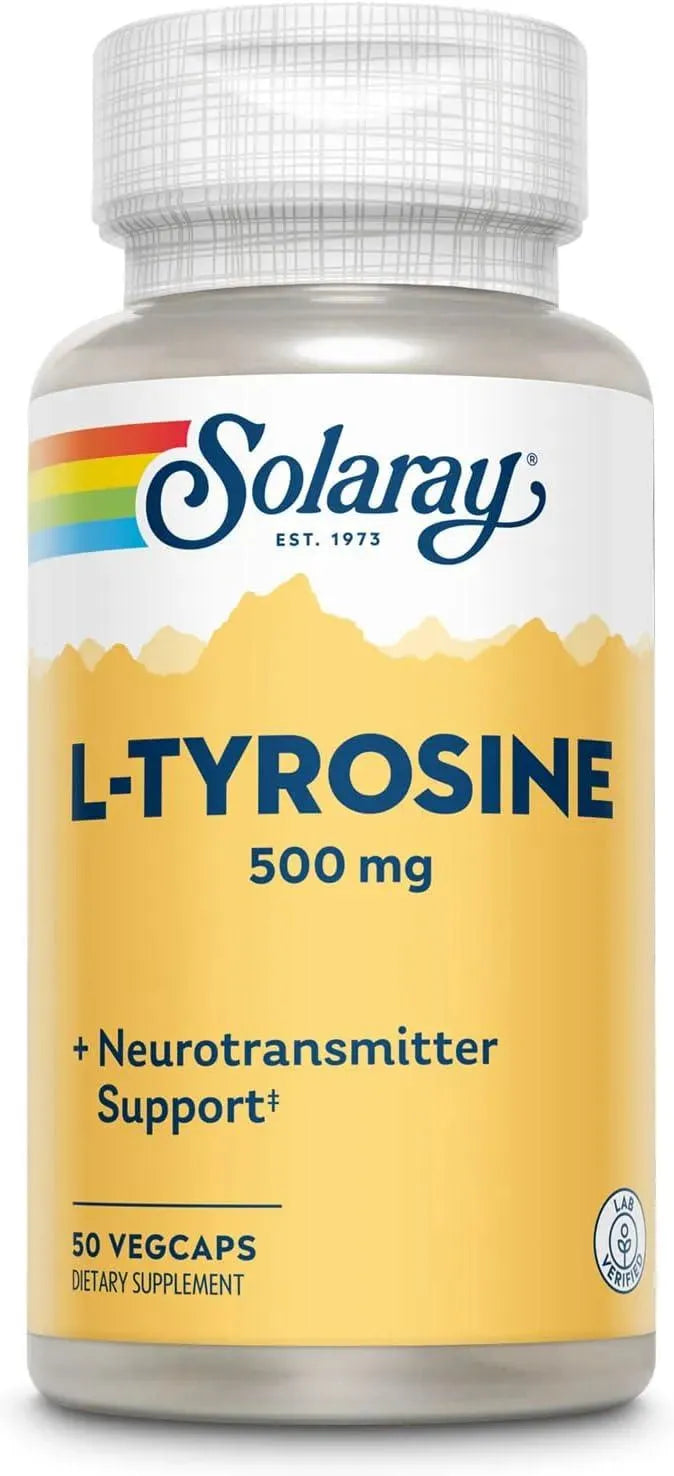 SOLARAY - SOLARAY L-Tyrosine 500Mg. 50 Capsulas - The Red Vitamin MX - Suplementos Alimenticios - {{ shop.shopifyCountryName }}