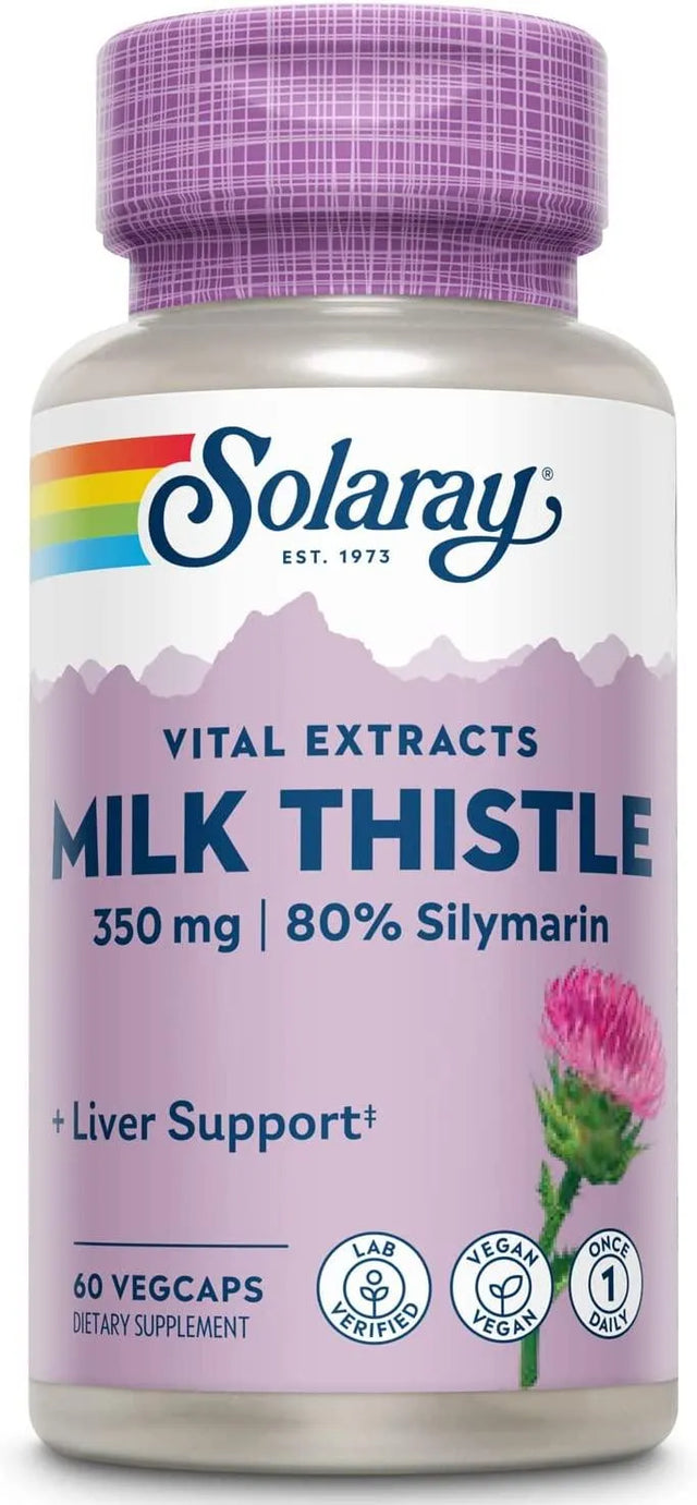 SOLARAY - Solaray Milk Thistle Seed Extract 350Mg. 60 Capsulas - The Red Vitamin MX - Suplementos Alimenticios - {{ shop.shopifyCountryName }}