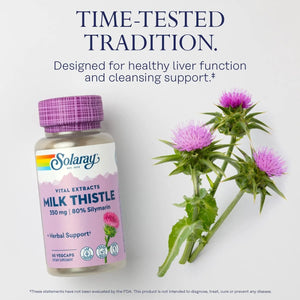 SOLARAY - Solaray Milk Thistle Seed Extract 350Mg. 60 Capsulas - The Red Vitamin MX - Suplementos Alimenticios - {{ shop.shopifyCountryName }}