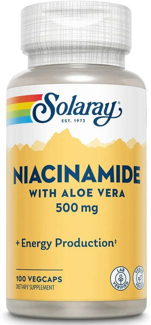 SOLARAY - SOLARAY Niacinamide 500Mg. 100 Capsulas - The Red Vitamin MX - Suplementos Alimenticios - {{ shop.shopifyCountryName }}