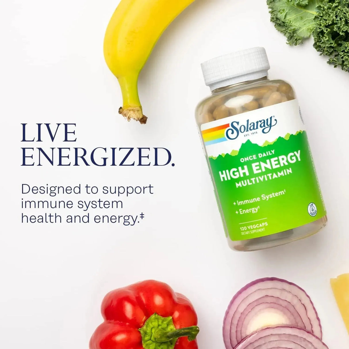 SOLARAY - Solaray Once Daily High Energy Multivitamin 120 Capsulas - The Red Vitamin MX - Suplementos Alimenticios - {{ shop.shopifyCountryName }}