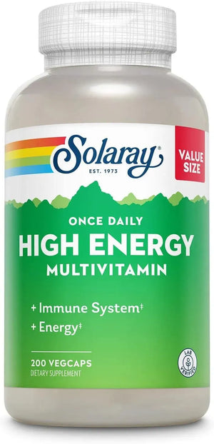 SOLARAY - Solaray Once Daily High Energy Multivitamin 200 Capsulas - The Red Vitamin MX - Suplementos Alimenticios - {{ shop.shopifyCountryName }}
