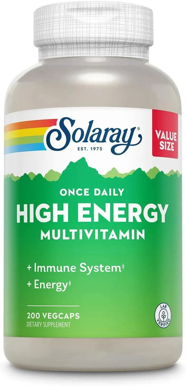 SOLARAY - Solaray Once Daily High Energy Multivitamin 200 Capsulas - The Red Vitamin MX - Suplementos Alimenticios - {{ shop.shopifyCountryName }}