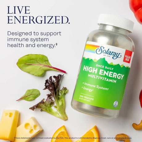 SOLARAY - Solaray Once Daily High Energy Multivitamin 200 Capsulas - The Red Vitamin MX - Suplementos Alimenticios - {{ shop.shopifyCountryName }}