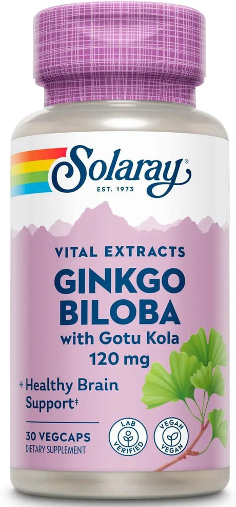 SOLARAY - Solaray One Daily Ginkgo Biloba Leaf Extract 30 Capsulas - The Red Vitamin MX - Suplementos Alimenticios - {{ shop.shopifyCountryName }}