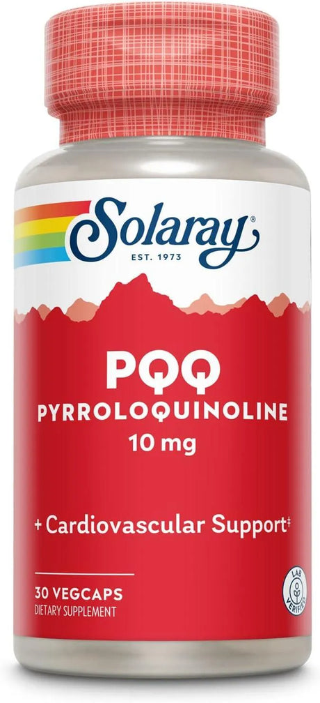 SOLARAY - Solaray PQQ Pyrroloquinoline Quinone 10Mg. 30 Capsulas - The Red Vitamin MX - Suplementos Alimenticios - {{ shop.shopifyCountryName }}