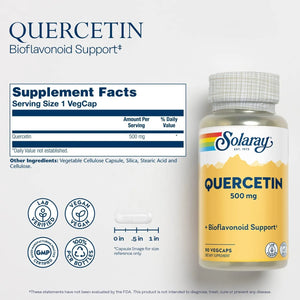 SOLARAY - Solaray Quercetin 500Mg. 90 Capsulas - The Red Vitamin MX - Suplementos Alimenticios - {{ shop.shopifyCountryName }}