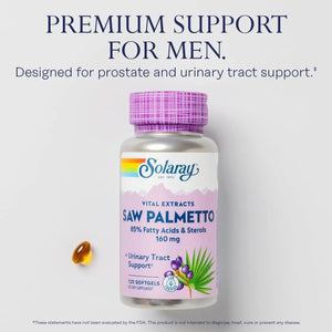 SOLARAY - Solaray Saw Palmetto Extract 160Mg. 120 Capsulas Blandas - The Red Vitamin MX - Suplementos Alimenticios - {{ shop.shopifyCountryName }}