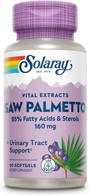 SOLARAY - Solaray Saw Palmetto Extract 160Mg. 60 Capsulas Blandas - The Red Vitamin MX - Suplementos Alimenticios - {{ shop.shopifyCountryName }}