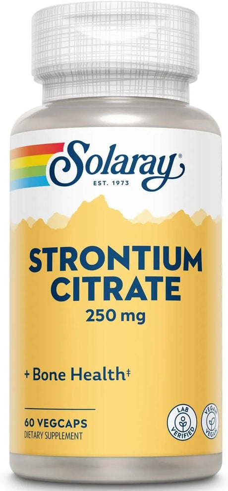 SOLARAY - Solaray Strontium Citrate 250Mg. 60 Capsulas - The Red Vitamin MX - Suplementos Alimenticios - {{ shop.shopifyCountryName }}