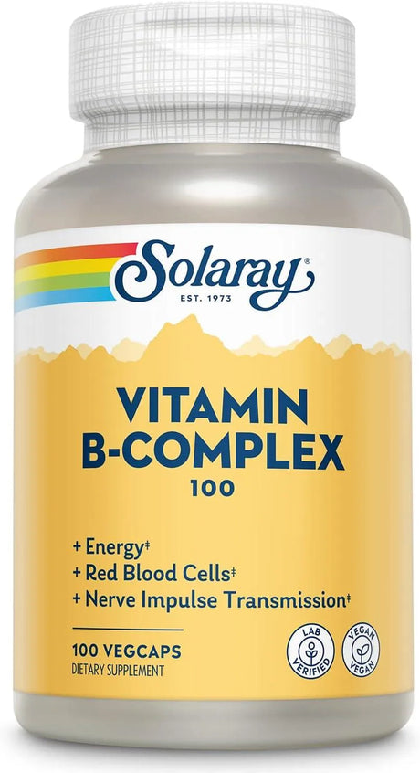 SOLARAY - Solaray Vitamin B-Complex 100Mg. 100 Capsulas - The Red Vitamin MX - Suplementos Alimenticios - {{ shop.shopifyCountryName }}