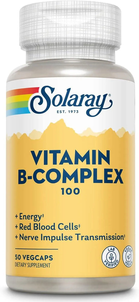 SOLARAY - Solaray Vitamin B-Complex 100Mg. 50 Capsulas - The Red Vitamin MX - Suplementos Alimenticios - {{ shop.shopifyCountryName }}