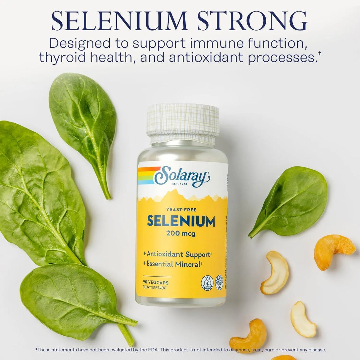 SOLARAY - Solaray Yeast Free Selenium 200mcg 90 Capsulas - The Red Vitamin MX - Suplementos Alimenticios - {{ shop.shopifyCountryName }}