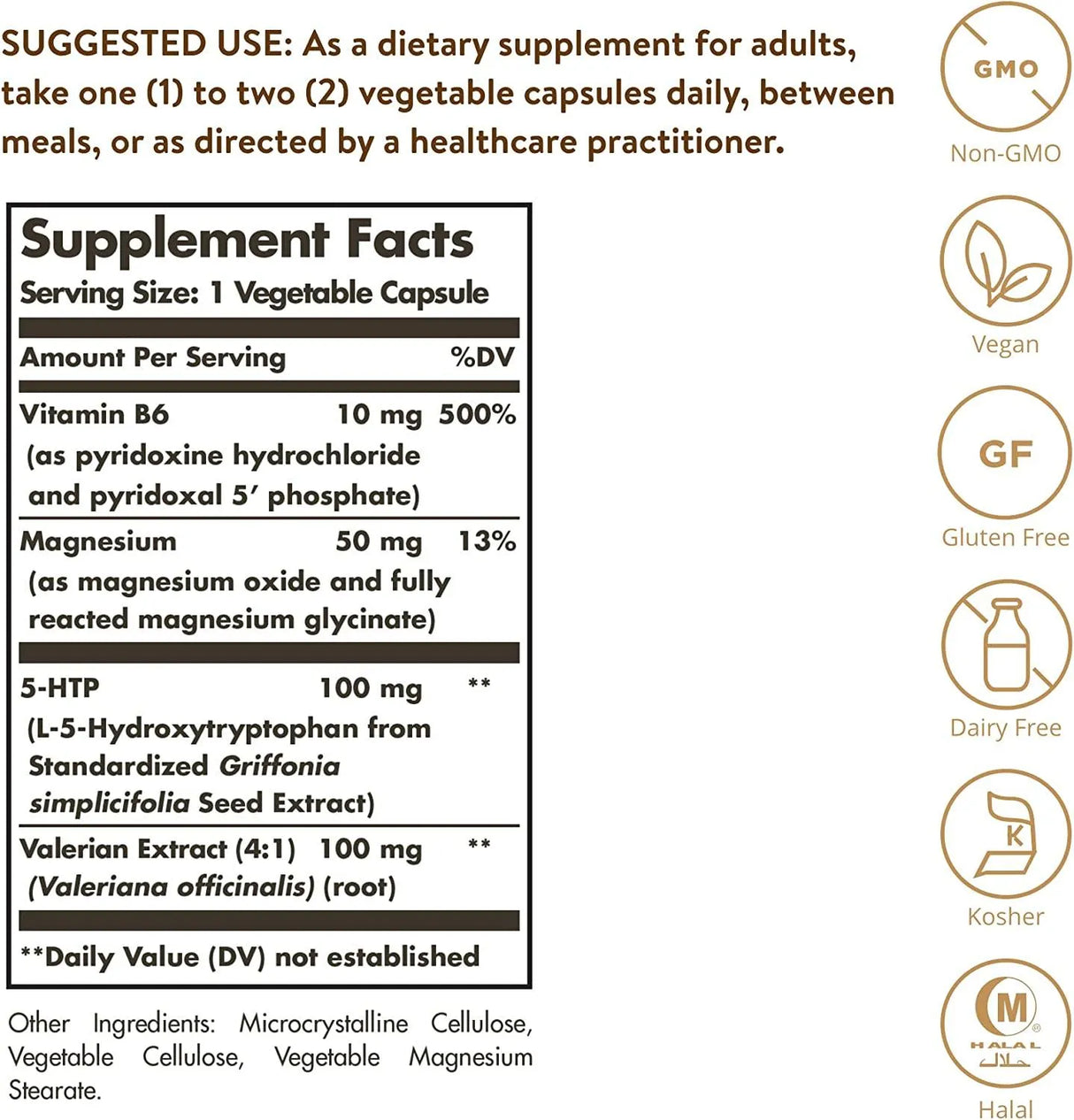 SOLGAR - Solgar 5-HTP 100Mg. 90 Capsulas - The Red Vitamin MX - Suplementos Alimenticios - {{ shop.shopifyCountryName }}