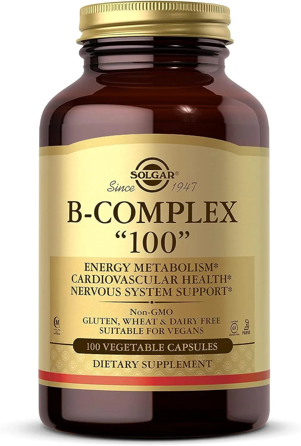 SOLGAR - Solgar B-Complex "100" - 100 Capsulas - The Red Vitamin MX - Suplementos Alimenticios - {{ shop.shopifyCountryName }}