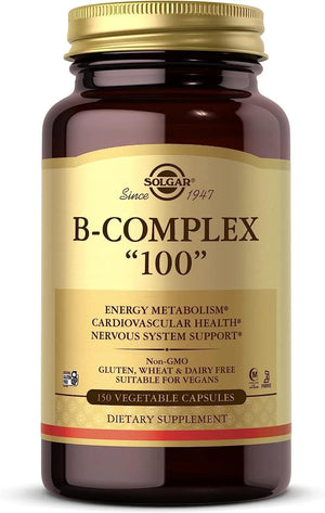 SOLGAR - Solgar B-Complex "100" 150 Capsulas - The Red Vitamin MX - Suplementos Alimenticios - {{ shop.shopifyCountryName }}