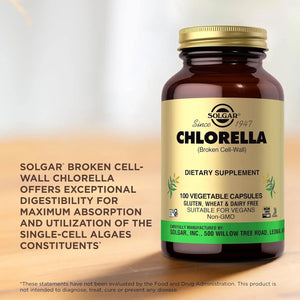 SOLGAR - Solgar Chlorella 100 Capsulas - The Red Vitamin MX - Suplementos Alimenticios - {{ shop.shopifyCountryName }}