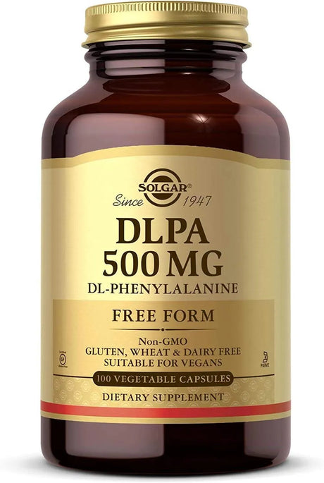 SOLGAR - Solgar DLPA DL-Phenylalanine 500Mg. 100 Capsulas - The Red Vitamin MX - Suplementos Alimenticios - {{ shop.shopifyCountryName }}