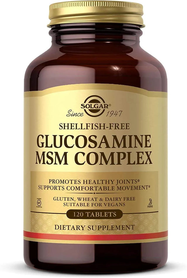 SOLGAR - Solgar Glucosamine MSM Complex 120 Tabletas - The Red Vitamin MX - Suplementos Alimenticios - {{ shop.shopifyCountryName }}