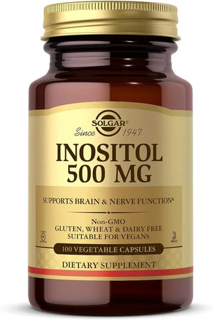 SOLGAR - Solgar Inositol 500Mg. 100 Capsulas - The Red Vitamin MX - Suplementos Alimenticios - {{ shop.shopifyCountryName }}