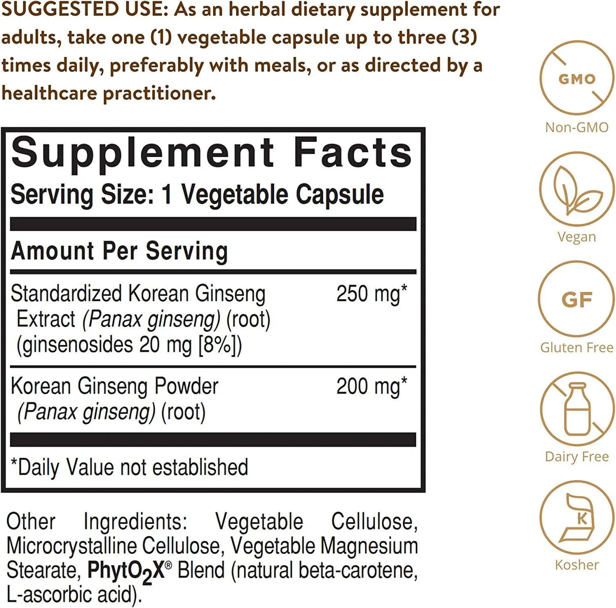 SOLGAR - Solgar Korean Ginseng Root Extract 60 Capsulas - The Red Vitamin MX - Suplementos Alimenticios - {{ shop.shopifyCountryName }}