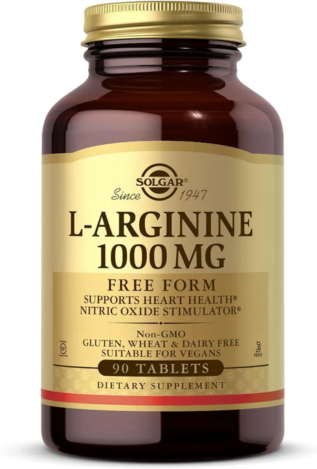 SOLGAR - Solgar L-Arginine 1000Mg. 90 Tabletas - The Red Vitamin MX - Suplementos Alimenticios - {{ shop.shopifyCountryName }}