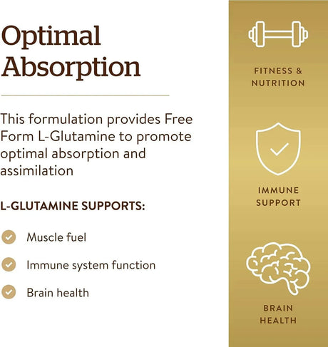 SOLGAR - Solgar L-Glutamine 1000Mg. 60 Tabletas - The Red Vitamin MX - Suplementos Alimenticios - {{ shop.shopifyCountryName }}