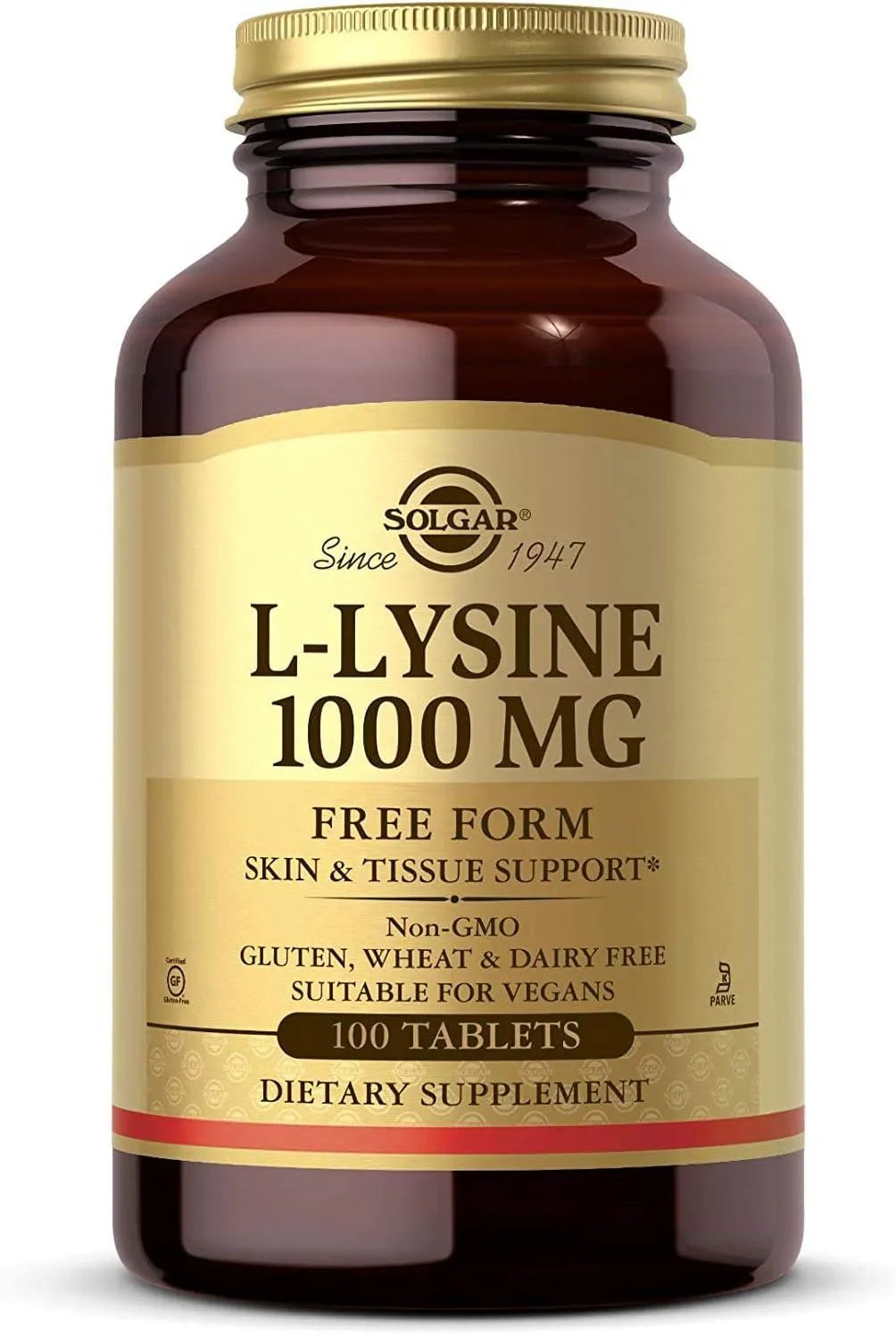 SOLGAR - Solgar L-Lysine 1000Mg. 100 Tabletas - The Red Vitamin MX - Suplementos Alimenticios - {{ shop.shopifyCountryName }}