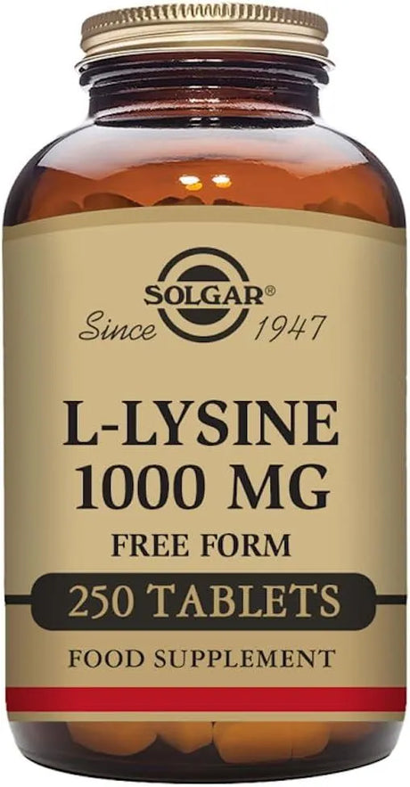 SOLGAR - Solgar L-Lysine 1000Mg. 250 Tabletas - The Red Vitamin MX - Suplementos Alimenticios - {{ shop.shopifyCountryName }}