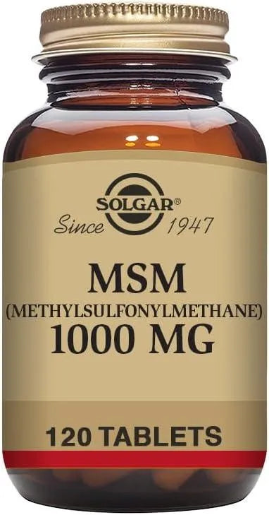 SOLGAR - Solgar MSM 1000Mg. 120 Tabletas - The Red Vitamin MX - Suplementos Alimenticios - {{ shop.shopifyCountryName }}