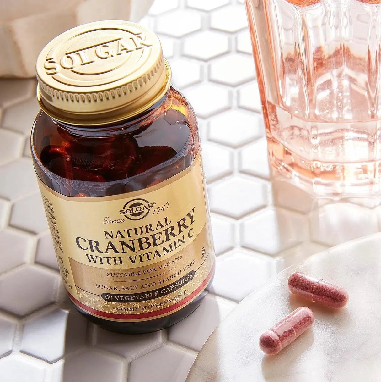 SOLGAR - Solgar Naturally Sourced Cranberry with Vitamin C 60 Capsulas - The Red Vitamin MX - Suplementos Alimenticios - {{ shop.shopifyCountryName }}