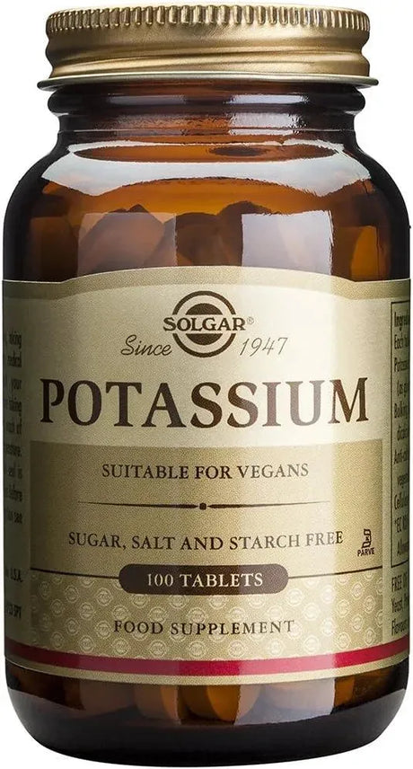 SOLGAR - Solgar Potassium 100 Tabletas - The Red Vitamin MX - Suplementos Alimenticios - {{ shop.shopifyCountryName }}