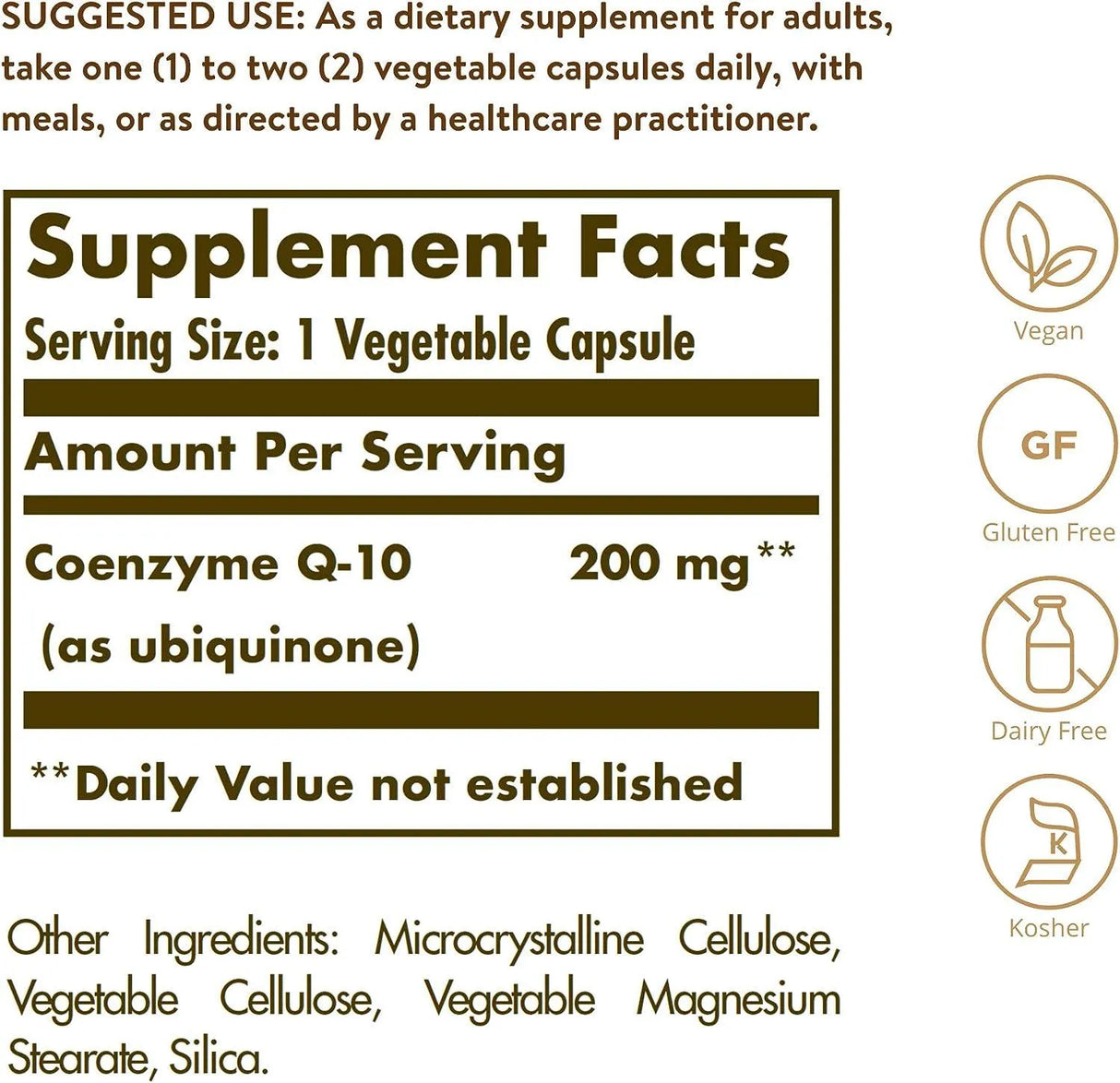 SOLGAR - Solgar Vegetarian CoQ-10 200Mg. 60 Capsulas - The Red Vitamin MX - Suplementos Alimenticios - {{ shop.shopifyCountryName }}