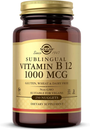 SOLGAR - Solgar Vitamin B12 1000mcg 250 Tabletas - The Red Vitamin MX - Suplementos Alimenticios - {{ shop.shopifyCountryName }}