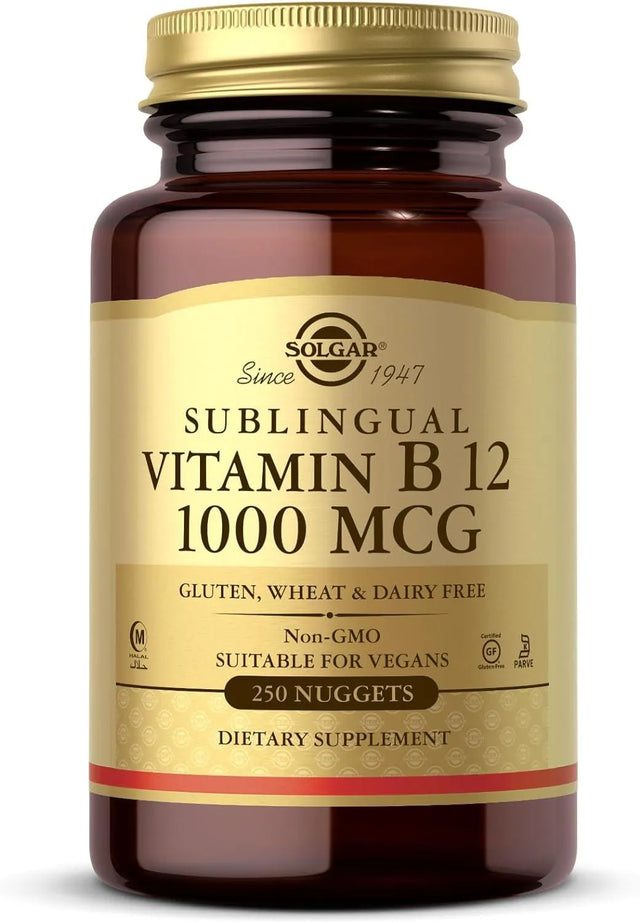 SOLGAR - Solgar Vitamin B12 1000mcg 250 Tabletas - The Red Vitamin MX - Suplementos Alimenticios - {{ shop.shopifyCountryName }}